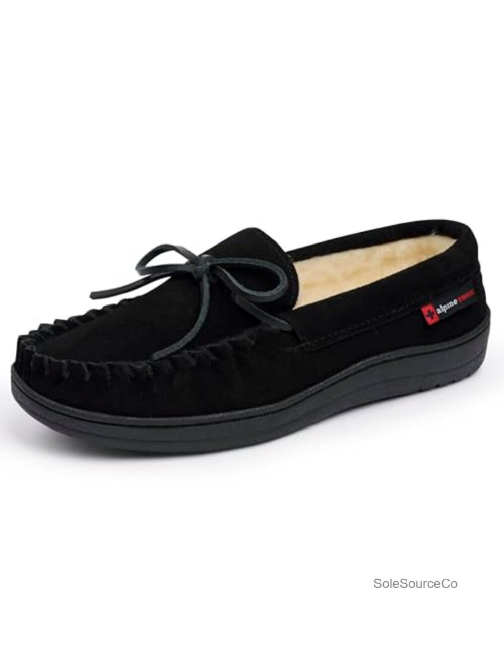 Genuine Suede Mocc Memory Foam Insole Faux Shearling Lining